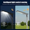Working principle diagram of intelligent light-controlled solar street light: Automatic charging during the day and automatic lighting up at night.